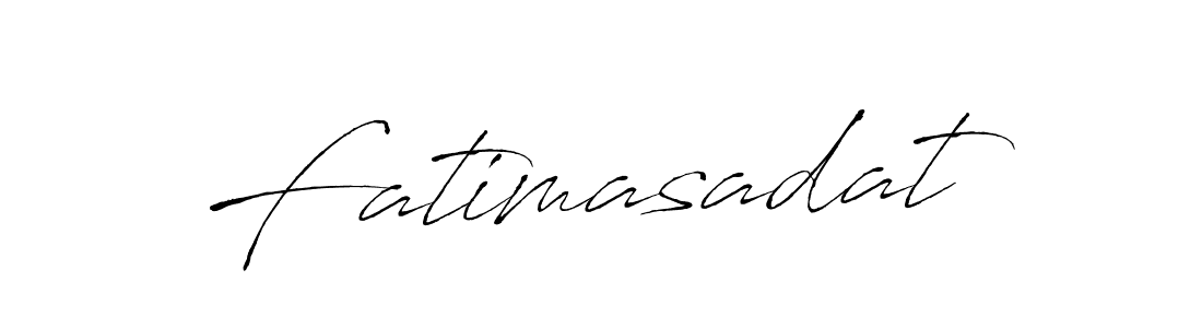 The best way (Antro_Vectra) to make a short signature is to pick only two or three words in your name. The name Fatimasadat include a total of six letters. For converting this name. Fatimasadat signature style 6 images and pictures png