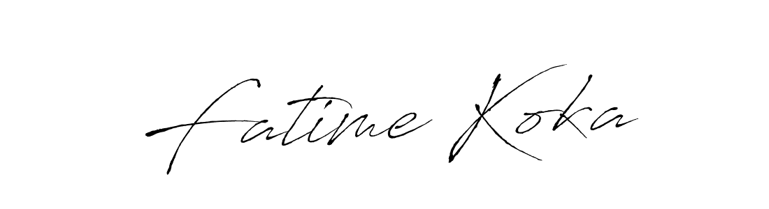 Make a short Fatime Koka signature style. Manage your documents anywhere anytime using Antro_Vectra. Create and add eSignatures, submit forms, share and send files easily. Fatime Koka signature style 6 images and pictures png