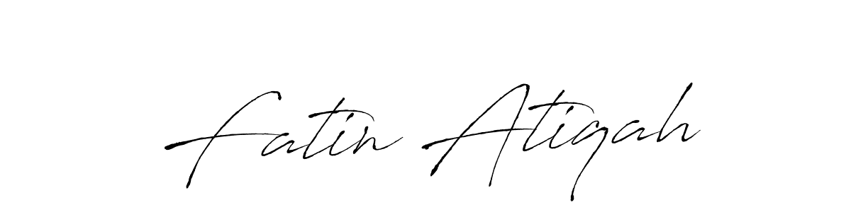 Also You can easily find your signature by using the search form. We will create Fatin Atiqah name handwritten signature images for you free of cost using Antro_Vectra sign style. Fatin Atiqah signature style 6 images and pictures png