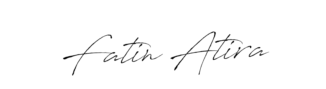 How to make Fatin Atira signature? Antro_Vectra is a professional autograph style. Create handwritten signature for Fatin Atira name. Fatin Atira signature style 6 images and pictures png