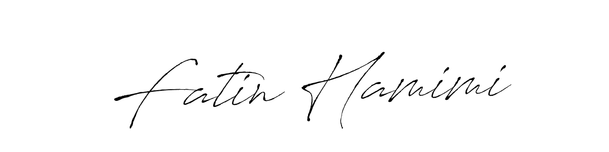 You should practise on your own different ways (Antro_Vectra) to write your name (Fatin Hamimi) in signature. don't let someone else do it for you. Fatin Hamimi signature style 6 images and pictures png