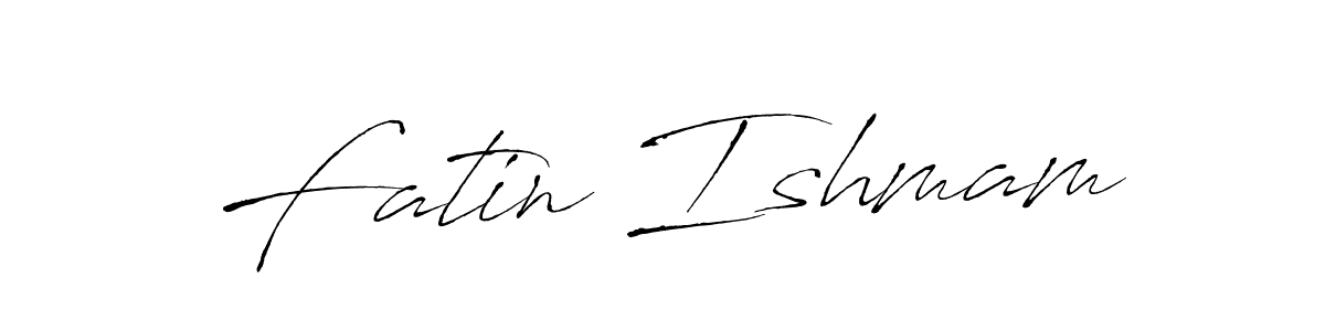 Similarly Antro_Vectra is the best handwritten signature design. Signature creator online .You can use it as an online autograph creator for name Fatin Ishmam. Fatin Ishmam signature style 6 images and pictures png