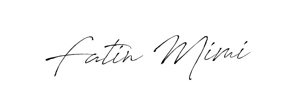 Use a signature maker to create a handwritten signature online. With this signature software, you can design (Antro_Vectra) your own signature for name Fatin Mimi. Fatin Mimi signature style 6 images and pictures png