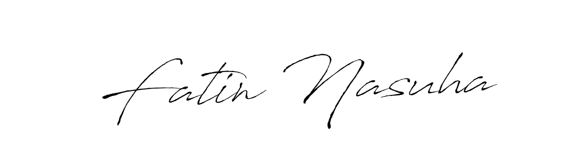 You should practise on your own different ways (Antro_Vectra) to write your name (Fatin Nasuha) in signature. don't let someone else do it for you. Fatin Nasuha signature style 6 images and pictures png