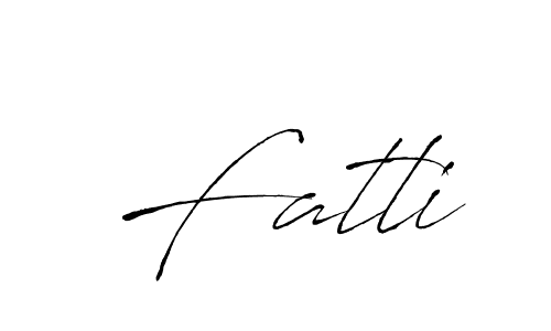 How to make Fatli signature? Antro_Vectra is a professional autograph style. Create handwritten signature for Fatli name. Fatli signature style 6 images and pictures png