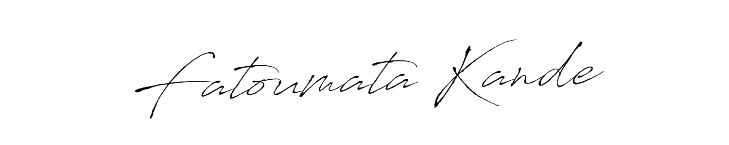 The best way (Antro_Vectra) to make a short signature is to pick only two or three words in your name. The name Fatoumata Kande include a total of six letters. For converting this name. Fatoumata Kande signature style 6 images and pictures png