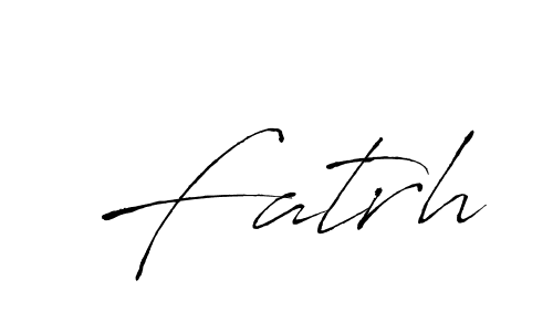 You should practise on your own different ways (Antro_Vectra) to write your name (Fatrh) in signature. don't let someone else do it for you. Fatrh signature style 6 images and pictures png