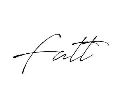 Use a signature maker to create a handwritten signature online. With this signature software, you can design (Antro_Vectra) your own signature for name Fatt. Fatt signature style 6 images and pictures png