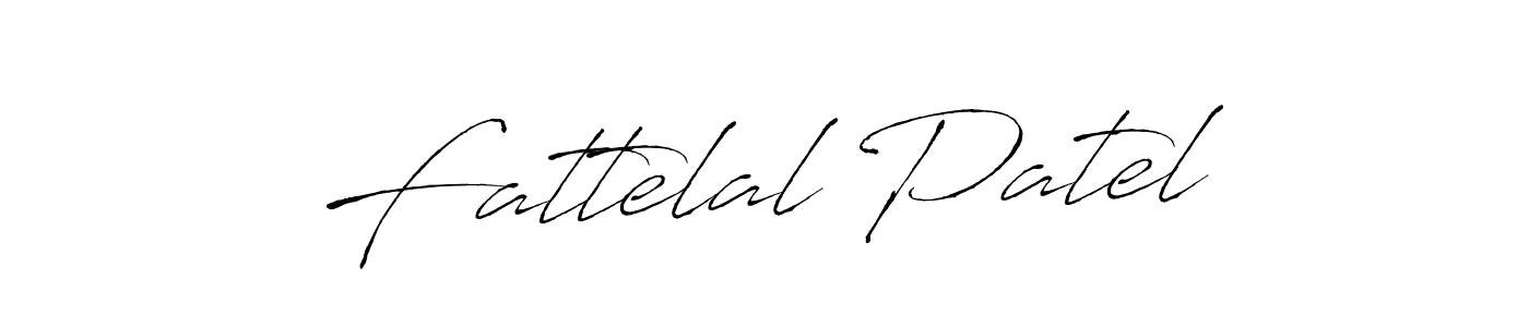 Fattelal Patel stylish signature style. Best Handwritten Sign (Antro_Vectra) for my name. Handwritten Signature Collection Ideas for my name Fattelal Patel. Fattelal Patel signature style 6 images and pictures png