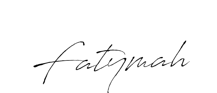 Make a beautiful signature design for name Fatymah. With this signature (Antro_Vectra) style, you can create a handwritten signature for free. Fatymah signature style 6 images and pictures png