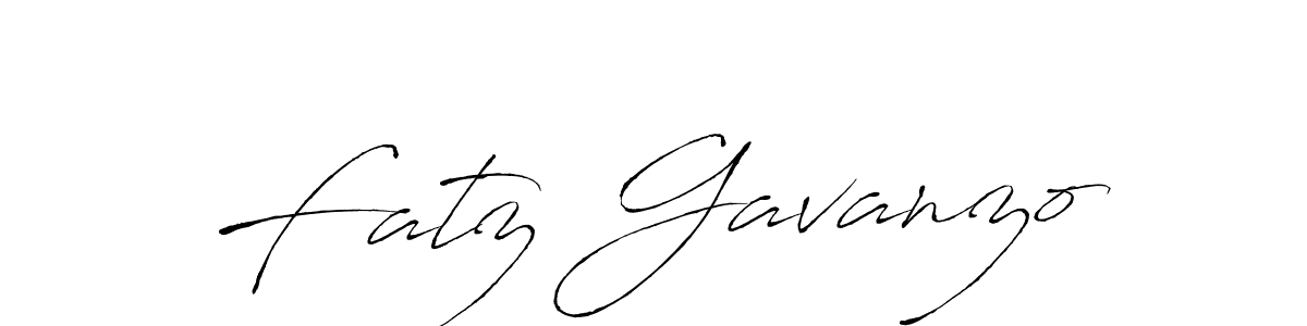 Fatz Gavanzo stylish signature style. Best Handwritten Sign (Antro_Vectra) for my name. Handwritten Signature Collection Ideas for my name Fatz Gavanzo. Fatz Gavanzo signature style 6 images and pictures png