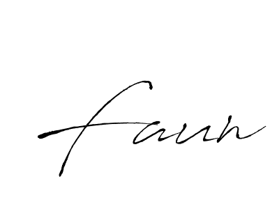 Faun stylish signature style. Best Handwritten Sign (Antro_Vectra) for my name. Handwritten Signature Collection Ideas for my name Faun. Faun signature style 6 images and pictures png