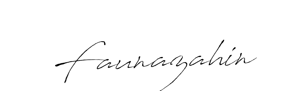 Design your own signature with our free online signature maker. With this signature software, you can create a handwritten (Antro_Vectra) signature for name Faunazahin. Faunazahin signature style 6 images and pictures png