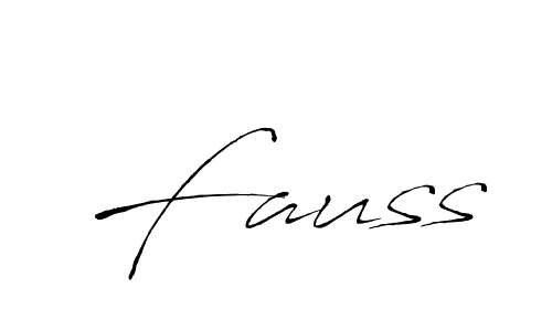 Antro_Vectra is a professional signature style that is perfect for those who want to add a touch of class to their signature. It is also a great choice for those who want to make their signature more unique. Get Fauss name to fancy signature for free. Fauss signature style 6 images and pictures png