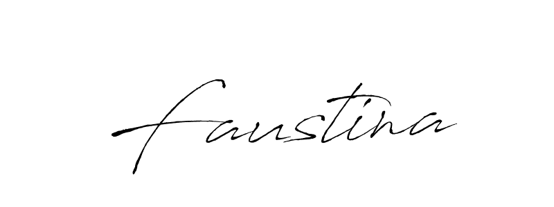 Make a beautiful signature design for name Faustina. With this signature (Antro_Vectra) style, you can create a handwritten signature for free. Faustina signature style 6 images and pictures png