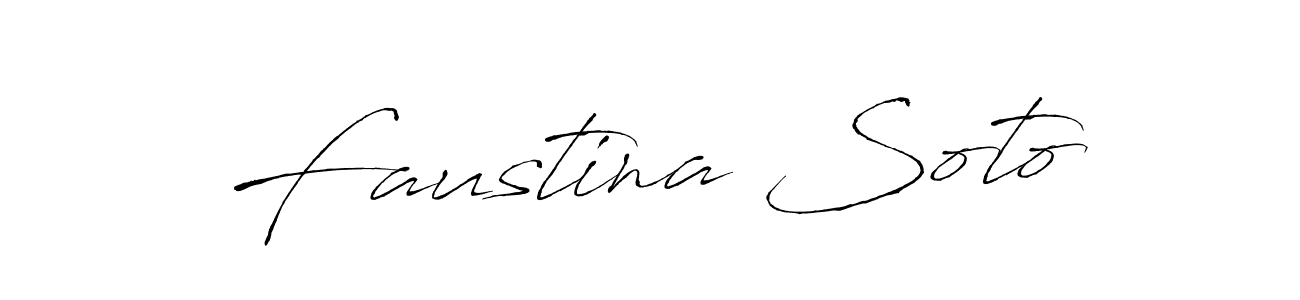 You should practise on your own different ways (Antro_Vectra) to write your name (Faustina Soto) in signature. don't let someone else do it for you. Faustina Soto signature style 6 images and pictures png