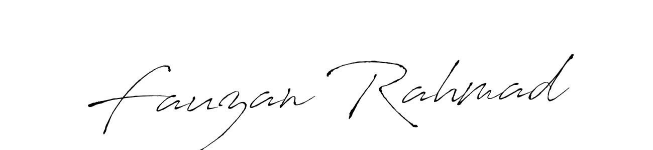 This is the best signature style for the Fauzan Rahmad name. Also you like these signature font (Antro_Vectra). Mix name signature. Fauzan Rahmad signature style 6 images and pictures png