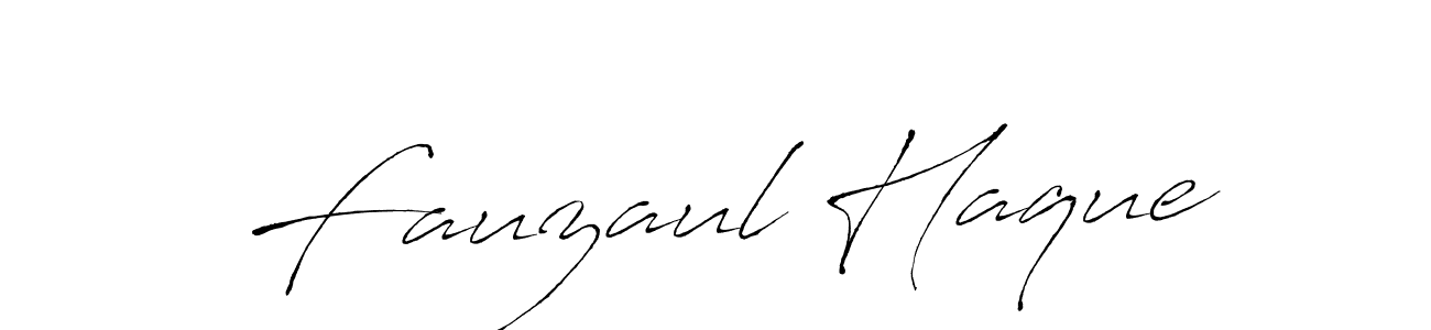 Make a beautiful signature design for name Fauzaul Haque. With this signature (Antro_Vectra) style, you can create a handwritten signature for free. Fauzaul Haque signature style 6 images and pictures png