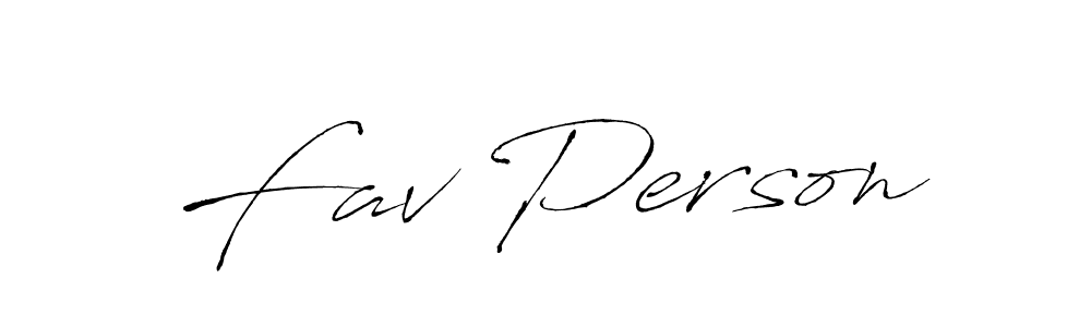 Design your own signature with our free online signature maker. With this signature software, you can create a handwritten (Antro_Vectra) signature for name Fav Person. Fav Person signature style 6 images and pictures png