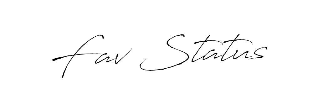 Also we have Fav Status name is the best signature style. Create professional handwritten signature collection using Antro_Vectra autograph style. Fav Status signature style 6 images and pictures png