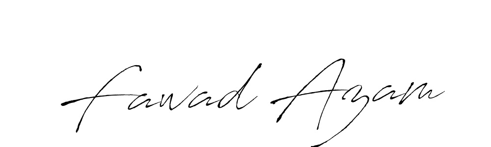 Make a beautiful signature design for name Fawad Azam. With this signature (Antro_Vectra) style, you can create a handwritten signature for free. Fawad Azam signature style 6 images and pictures png