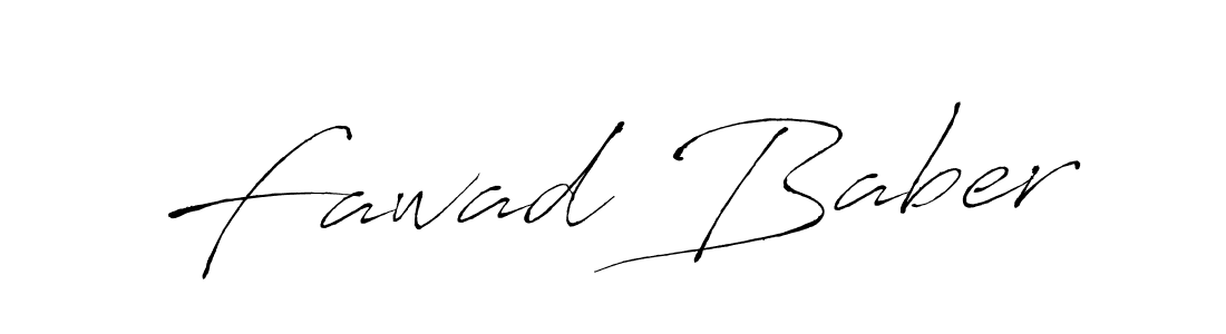 Fawad Baber stylish signature style. Best Handwritten Sign (Antro_Vectra) for my name. Handwritten Signature Collection Ideas for my name Fawad Baber. Fawad Baber signature style 6 images and pictures png