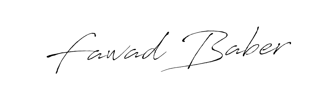 Fawad Baber stylish signature style. Best Handwritten Sign (Antro_Vectra) for my name. Handwritten Signature Collection Ideas for my name Fawad Baber. Fawad Baber signature style 6 images and pictures png