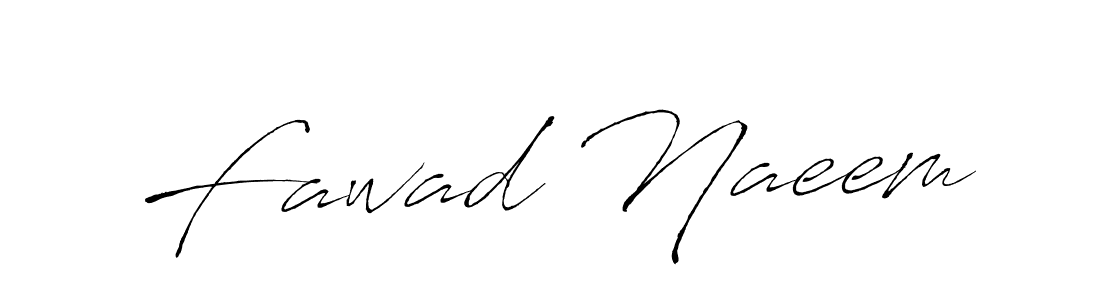 Design your own signature with our free online signature maker. With this signature software, you can create a handwritten (Antro_Vectra) signature for name Fawad Naeem. Fawad Naeem signature style 6 images and pictures png