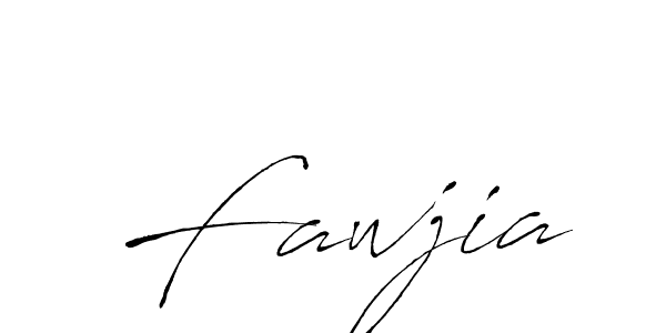 Make a beautiful signature design for name Fawjia. With this signature (Antro_Vectra) style, you can create a handwritten signature for free. Fawjia signature style 6 images and pictures png