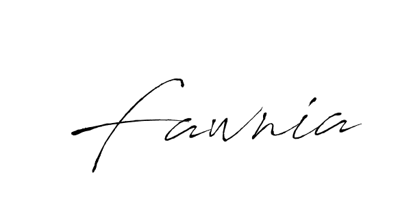 Make a beautiful signature design for name Fawnia. With this signature (Antro_Vectra) style, you can create a handwritten signature for free. Fawnia signature style 6 images and pictures png