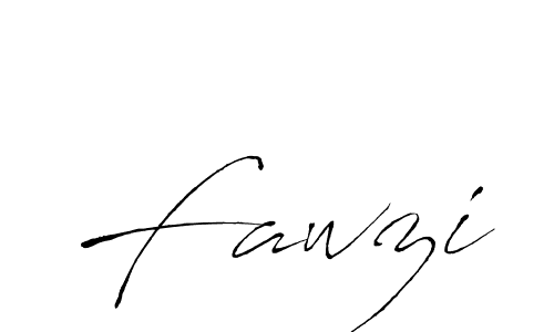 Make a beautiful signature design for name Fawzi. With this signature (Antro_Vectra) style, you can create a handwritten signature for free. Fawzi signature style 6 images and pictures png