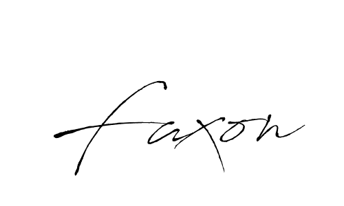 Design your own signature with our free online signature maker. With this signature software, you can create a handwritten (Antro_Vectra) signature for name Faxon. Faxon signature style 6 images and pictures png