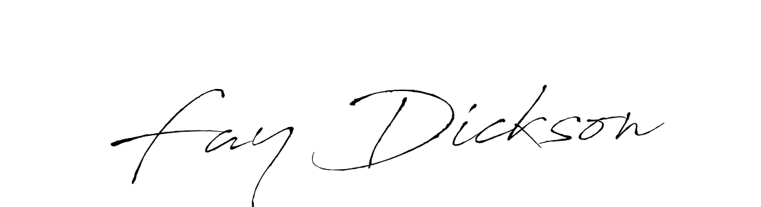 Fay Dickson stylish signature style. Best Handwritten Sign (Antro_Vectra) for my name. Handwritten Signature Collection Ideas for my name Fay Dickson. Fay Dickson signature style 6 images and pictures png