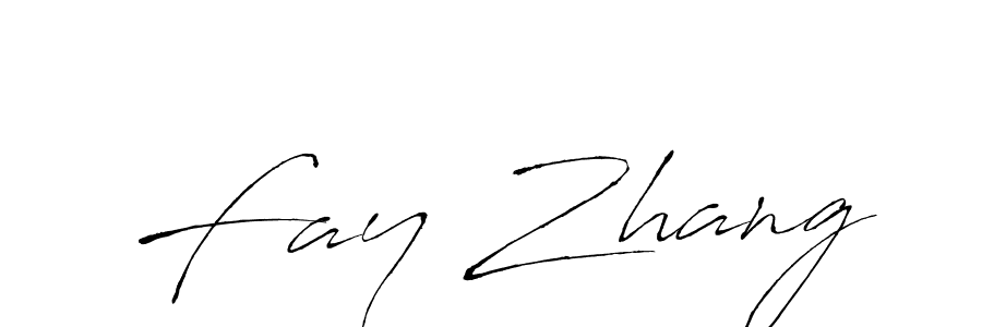 Create a beautiful signature design for name Fay Zhang. With this signature (Antro_Vectra) fonts, you can make a handwritten signature for free. Fay Zhang signature style 6 images and pictures png