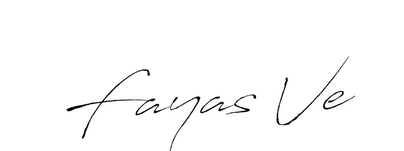 Design your own signature with our free online signature maker. With this signature software, you can create a handwritten (Antro_Vectra) signature for name Fayas Ve. Fayas Ve signature style 6 images and pictures png