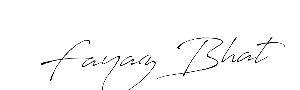 Fayaz Bhat stylish signature style. Best Handwritten Sign (Antro_Vectra) for my name. Handwritten Signature Collection Ideas for my name Fayaz Bhat. Fayaz Bhat signature style 6 images and pictures png