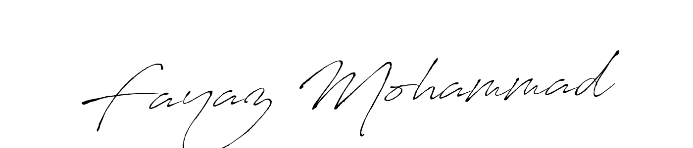 Create a beautiful signature design for name Fayaz Mohammad. With this signature (Antro_Vectra) fonts, you can make a handwritten signature for free. Fayaz Mohammad signature style 6 images and pictures png