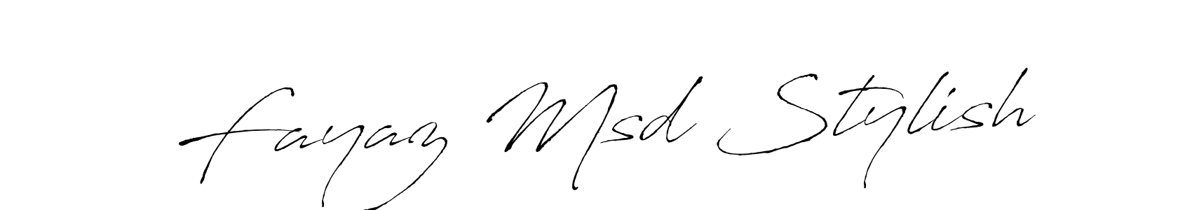 Also we have Fayaz Msd Stylish name is the best signature style. Create professional handwritten signature collection using Antro_Vectra autograph style. Fayaz Msd Stylish signature style 6 images and pictures png
