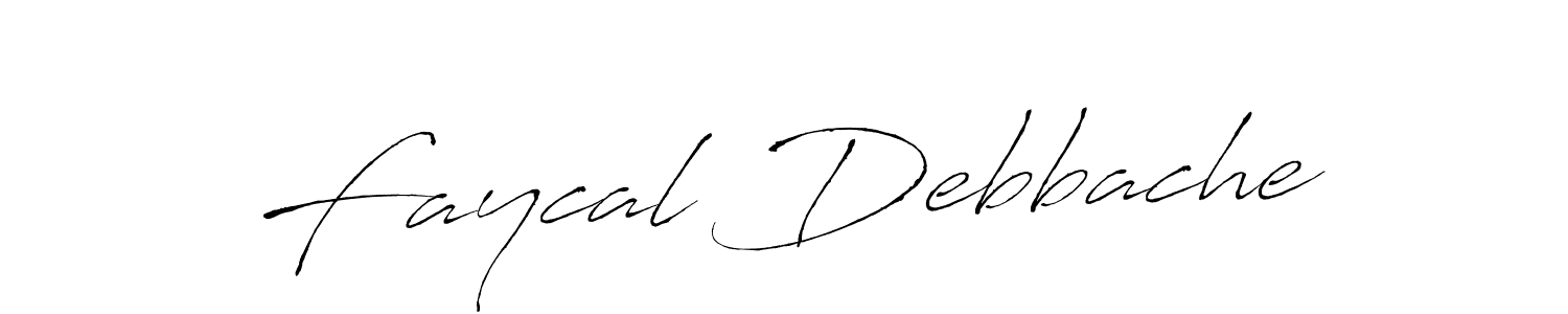 The best way (Antro_Vectra) to make a short signature is to pick only two or three words in your name. The name Faycal Debbache include a total of six letters. For converting this name. Faycal Debbache signature style 6 images and pictures png