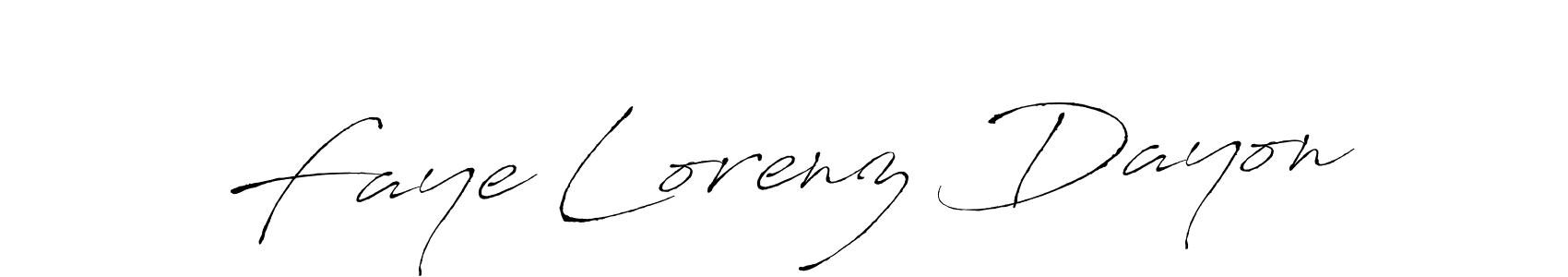 Also we have Faye Lorenz Dayon name is the best signature style. Create professional handwritten signature collection using Antro_Vectra autograph style. Faye Lorenz Dayon signature style 6 images and pictures png