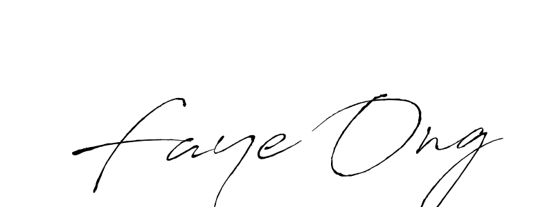 Design your own signature with our free online signature maker. With this signature software, you can create a handwritten (Antro_Vectra) signature for name Faye Ong. Faye Ong signature style 6 images and pictures png
