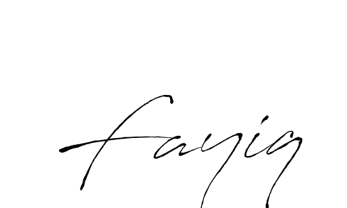 Fayiq stylish signature style. Best Handwritten Sign (Antro_Vectra) for my name. Handwritten Signature Collection Ideas for my name Fayiq. Fayiq signature style 6 images and pictures png