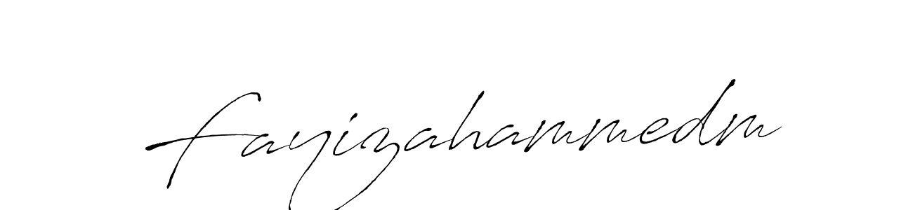 Create a beautiful signature design for name Fayizahammedm. With this signature (Antro_Vectra) fonts, you can make a handwritten signature for free. Fayizahammedm signature style 6 images and pictures png