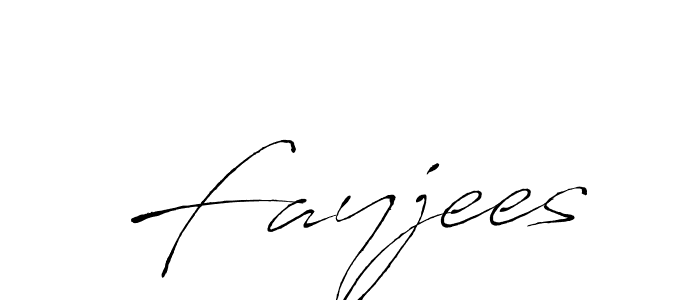 Fayjees stylish signature style. Best Handwritten Sign (Antro_Vectra) for my name. Handwritten Signature Collection Ideas for my name Fayjees. Fayjees signature style 6 images and pictures png