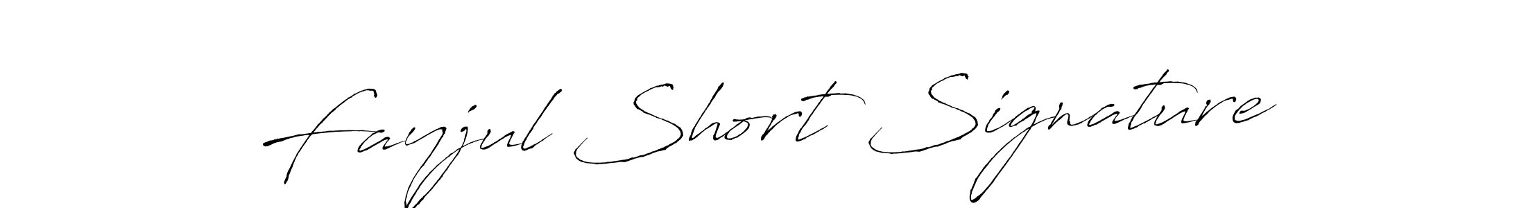 Use a signature maker to create a handwritten signature online. With this signature software, you can design (Antro_Vectra) your own signature for name Fayjul Short Signature. Fayjul Short Signature signature style 6 images and pictures png