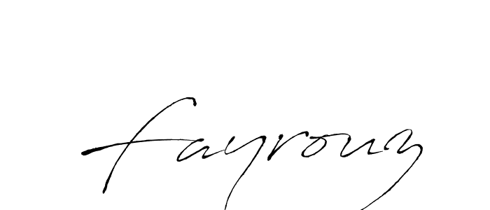 It looks lik you need a new signature style for name Fayrouz. Design unique handwritten (Antro_Vectra) signature with our free signature maker in just a few clicks. Fayrouz signature style 6 images and pictures png