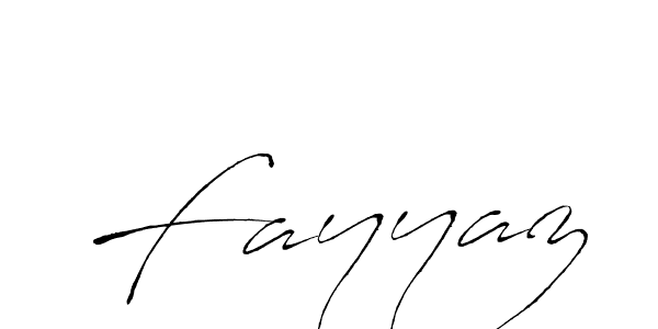 Make a beautiful signature design for name Fayyaz. With this signature (Antro_Vectra) style, you can create a handwritten signature for free. Fayyaz signature style 6 images and pictures png