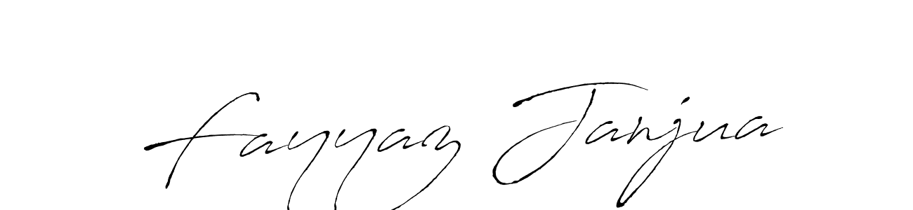 Fayyaz Janjua stylish signature style. Best Handwritten Sign (Antro_Vectra) for my name. Handwritten Signature Collection Ideas for my name Fayyaz Janjua. Fayyaz Janjua signature style 6 images and pictures png