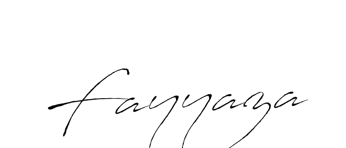 Create a beautiful signature design for name Fayyaza. With this signature (Antro_Vectra) fonts, you can make a handwritten signature for free. Fayyaza signature style 6 images and pictures png