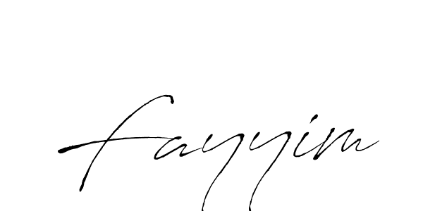 Fayyim stylish signature style. Best Handwritten Sign (Antro_Vectra) for my name. Handwritten Signature Collection Ideas for my name Fayyim. Fayyim signature style 6 images and pictures png